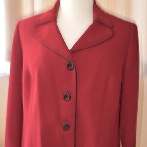 Woman's maroon blazer